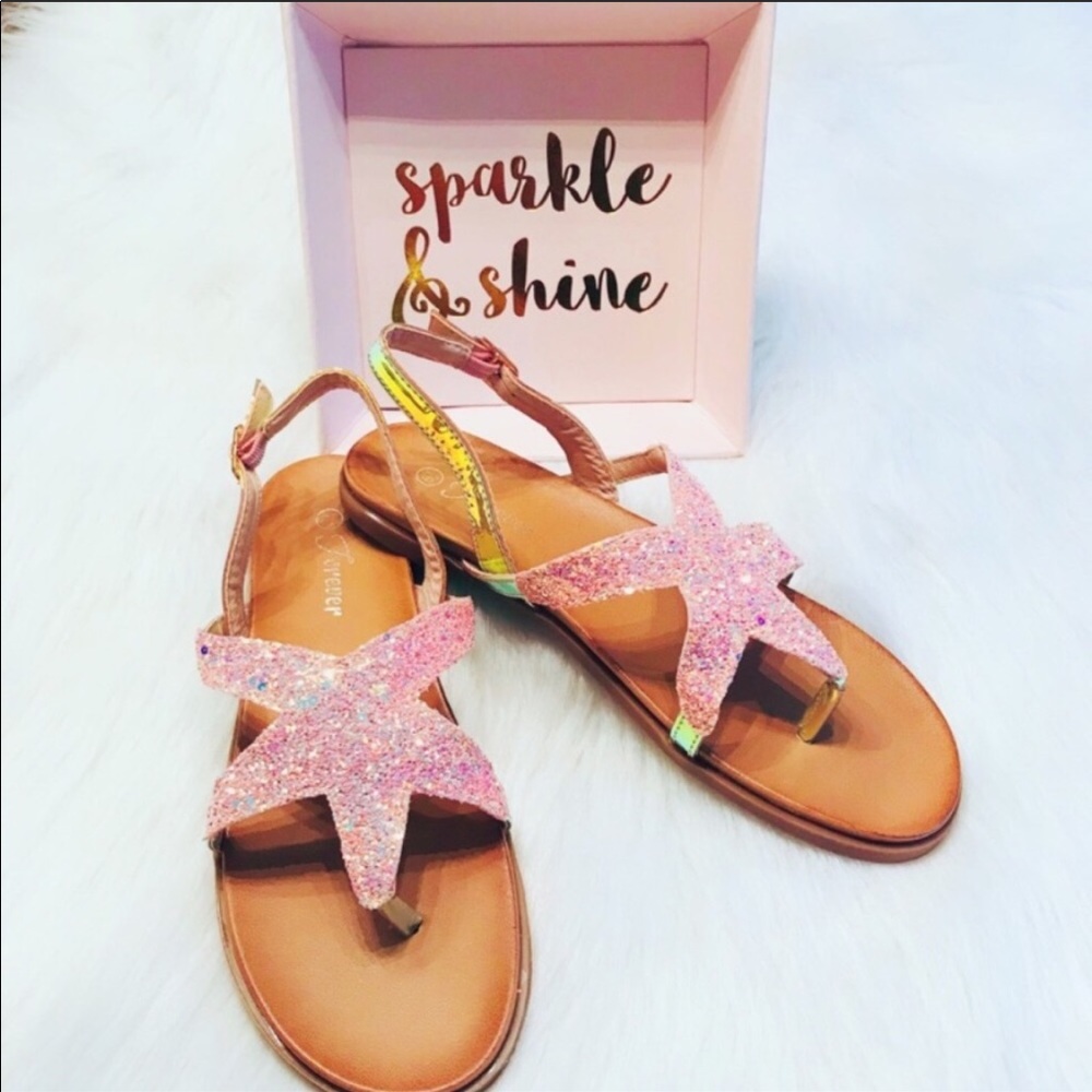 Mermaid Glittery Starfish Sandals - Picture 4 of 5